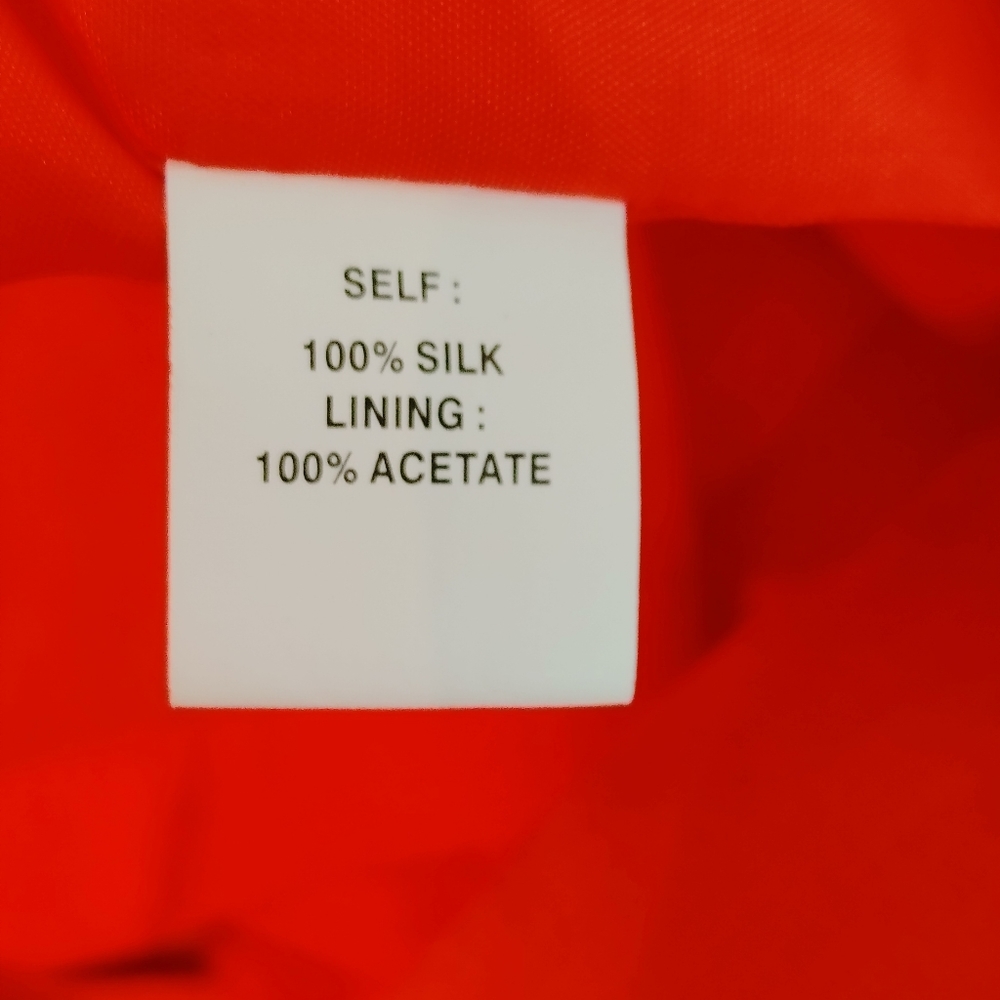 PHOEBE COUTURE "OPANGE" SILK COCKTAIL DRESS 4 - Picture 13 of 13